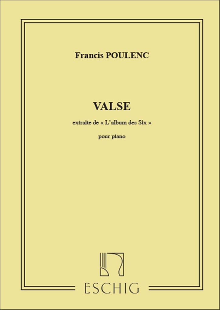 Valse Piano (Extrait De L'Album Des Six )
